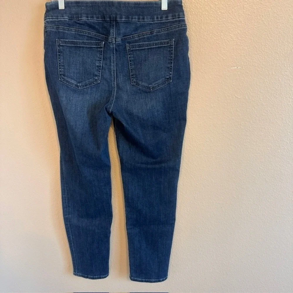 Chico's Women's Pull On Jegging Ankle Denim Blue Stretch‎ Jeans 8